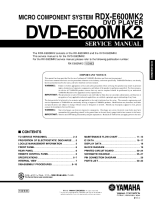 Yamaha DVD-E600 Mk2-Service-Manual 